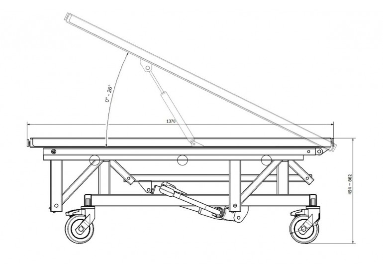 Tierarzt-Tisch GOLIAT 2 SLVR